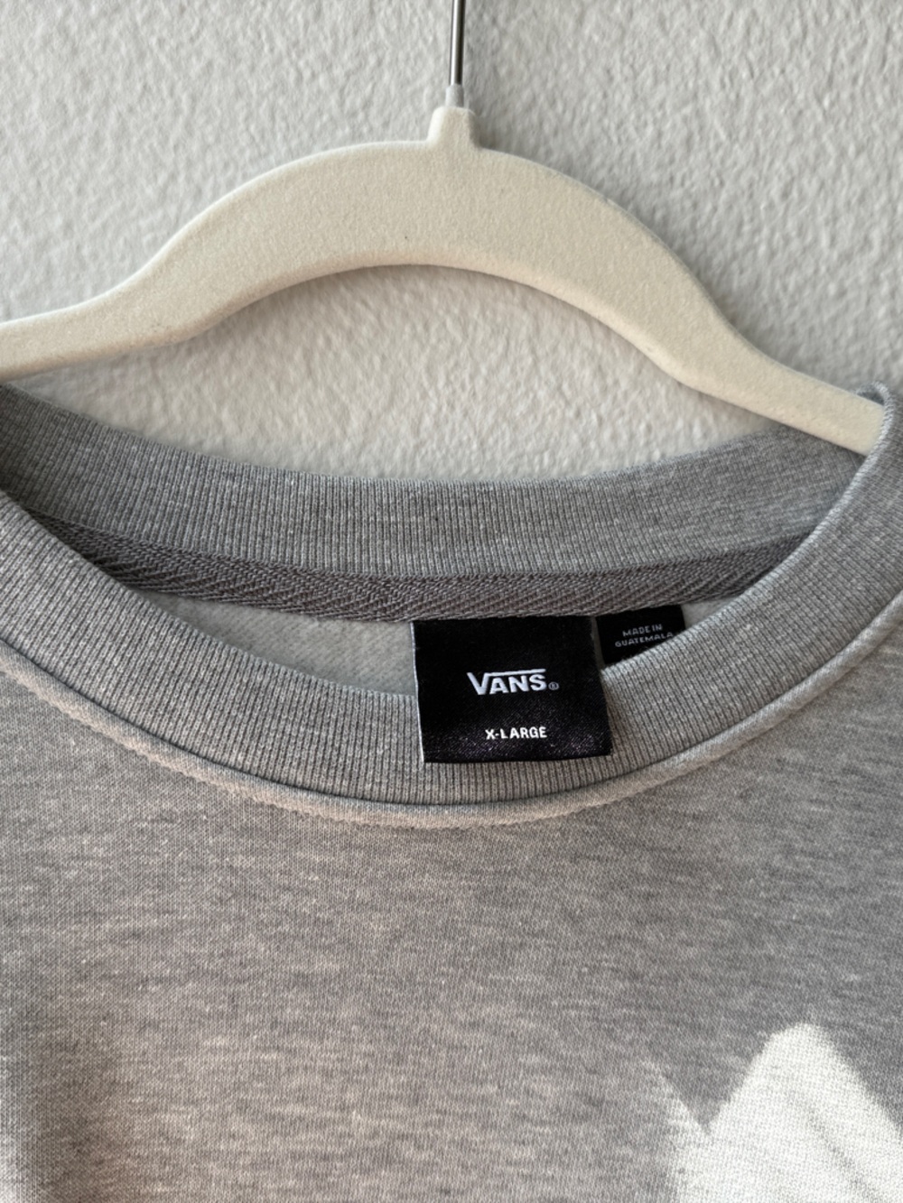 Vans Gray Crewneck Sweatshirt with Navy Logo - Picture 5 of 6